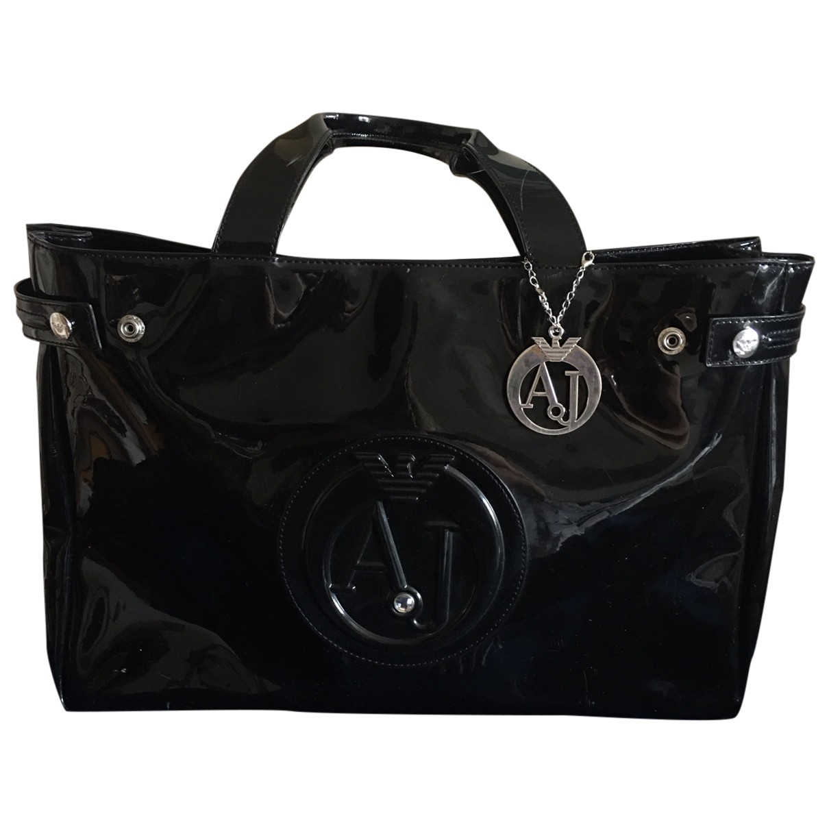 Tote Armani Jeans Black in Plastic 
